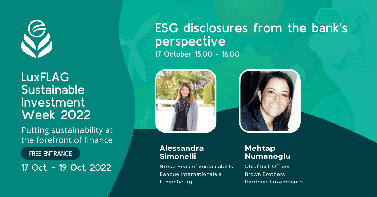 ESG disclosures from the bank's perspective